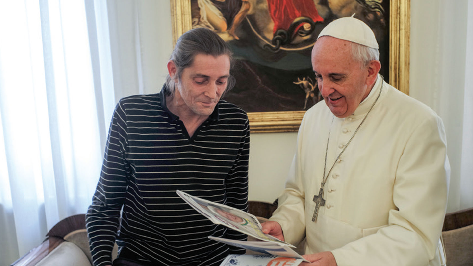 Marc meets Pope Francis