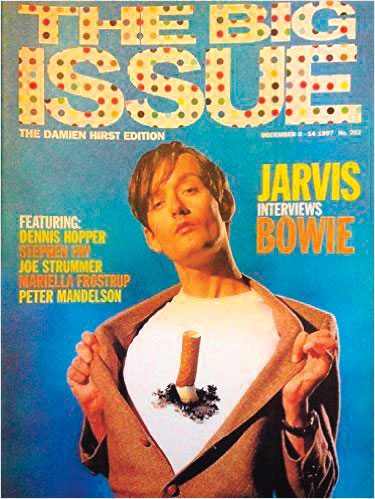 Damien Hirst Jarvis Cocker David Bowie Big Issue cover