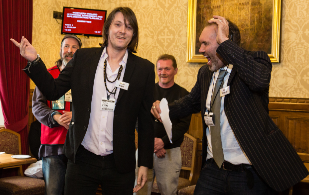 James Bowen and Mark Dempster at the House of Lords