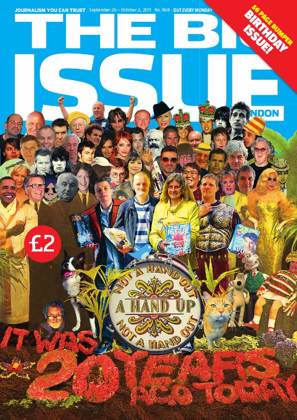 Happy 20th Birthday to The Big Issue!