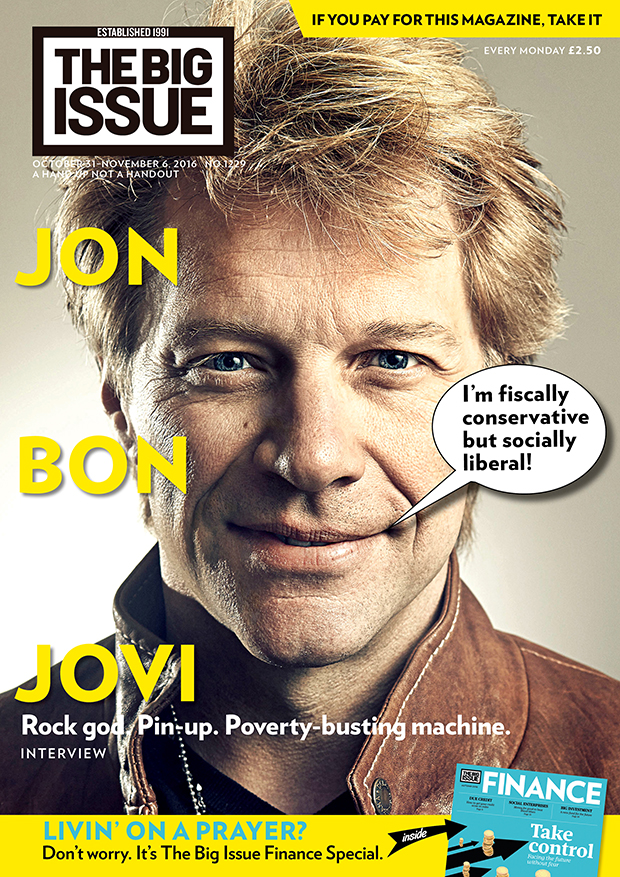 Jon Bon Jovi: Rock god. Pin-up. Poverty-busting machine. Read the fascinating interview