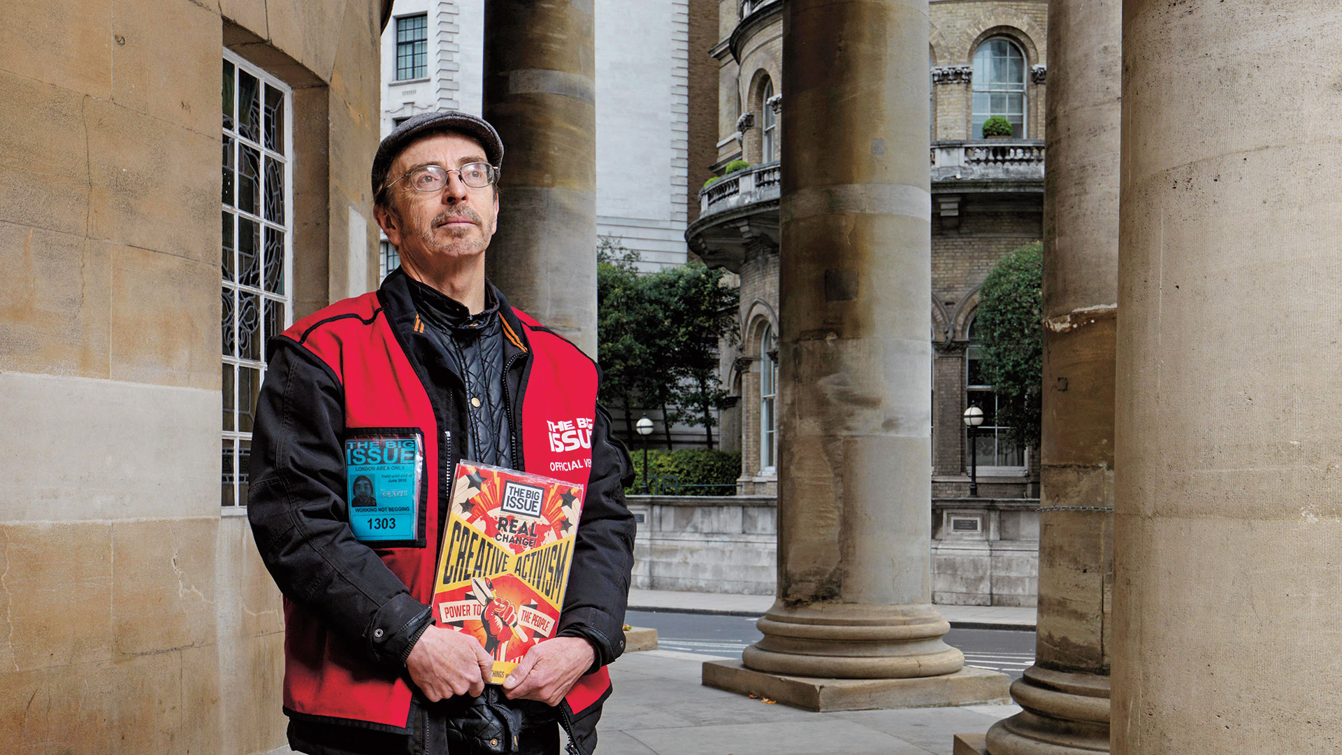 Big Issue vendor George Anderson