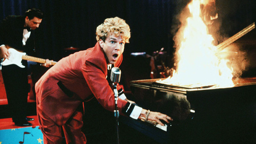 Dennis Quaid as Jerry Lee Lewis in Great Balls of Fire