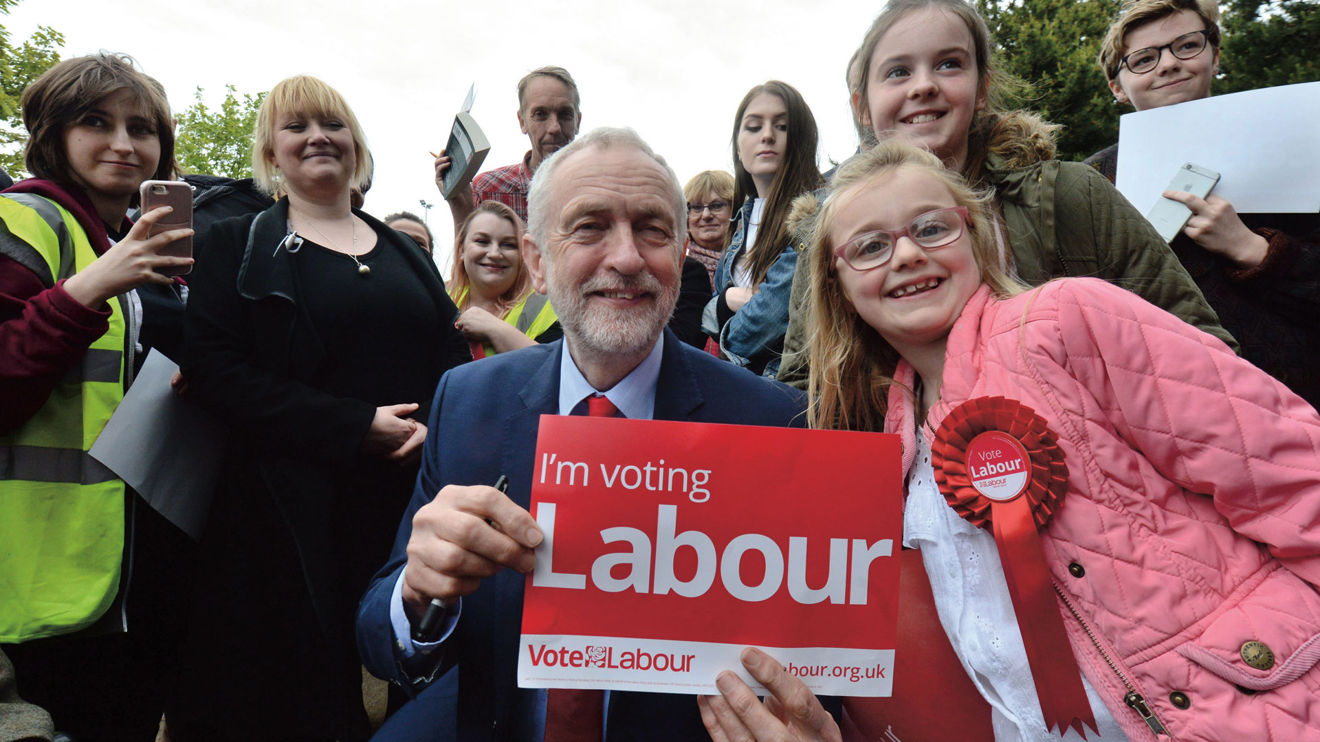 Jeremy Corbyn on the campaign trail