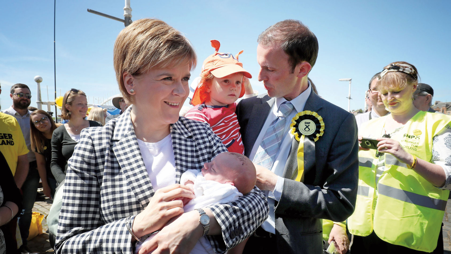 Nicola Sturgeon on the campaign trail