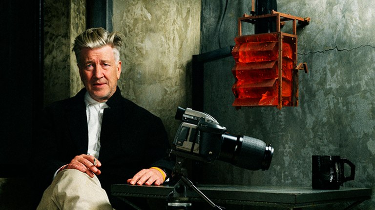 David Lynch sitting