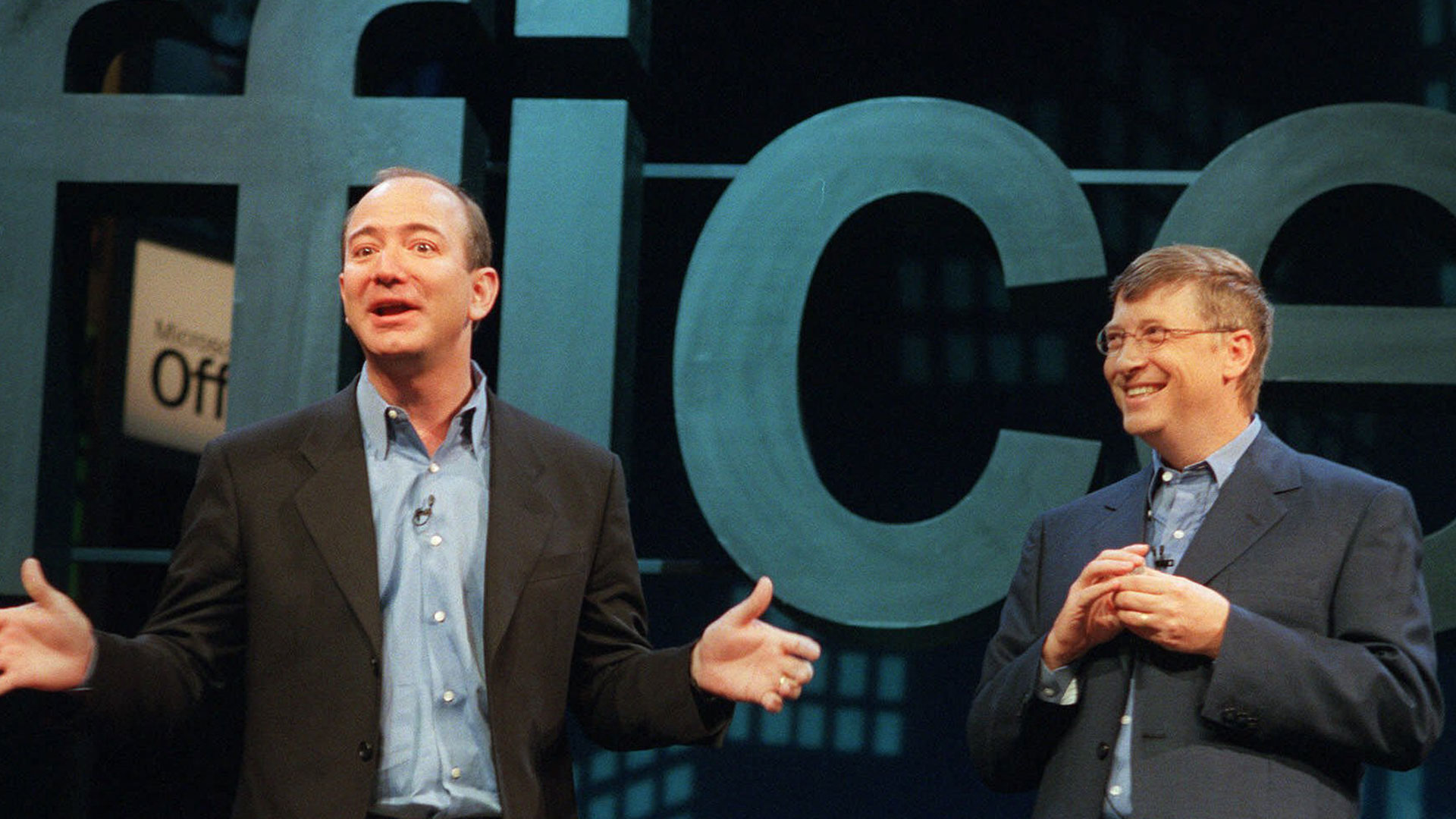 Jeff Bezos and Bill Gates