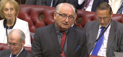 John Bird in the House of Lords
