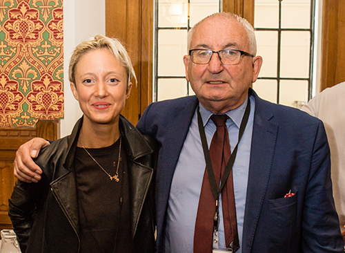 Lord John Bird with Andrea Riseborough