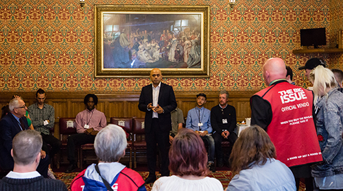 Sajid Javid gives a speech at the House of Lords vendors reception