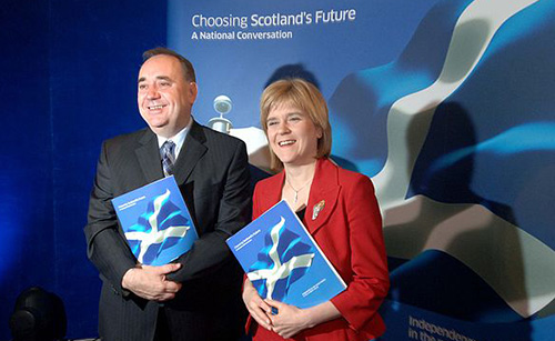 Alex Salmond and Nicola Sturgeon