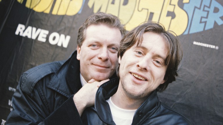 Tony Wilson and Shaun Ryder