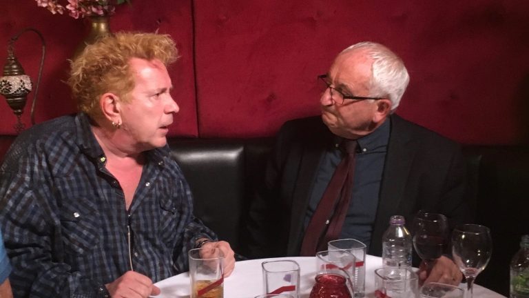 John Lydon and John Bird at The Great British Postcard Competition
