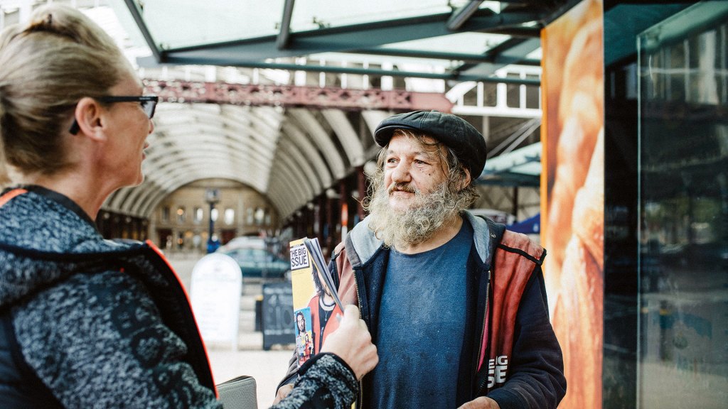 Big Issue vendor Ivon Sanwell