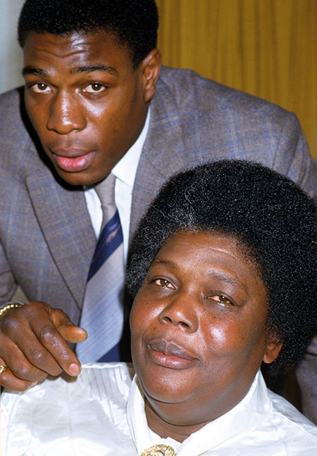 Frank Bruno and his mother Lynette