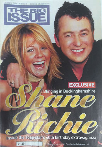 Big Issue Shane Richie wedding pictures special