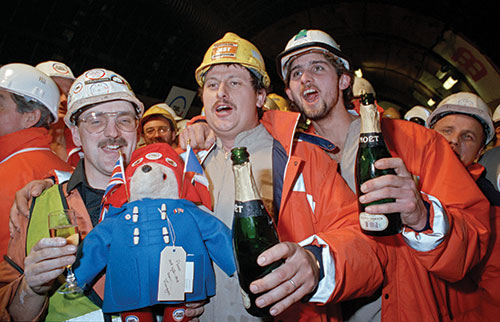 Channel Tunnel celebrations with Paddington Bear