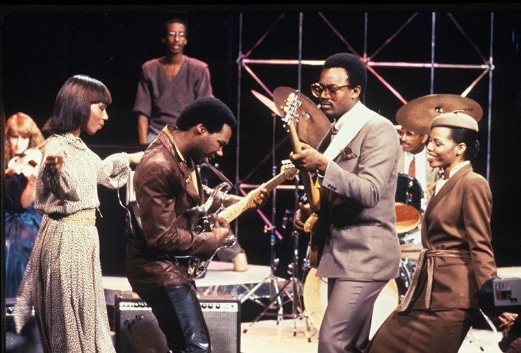 Chic live on stage in 1980
