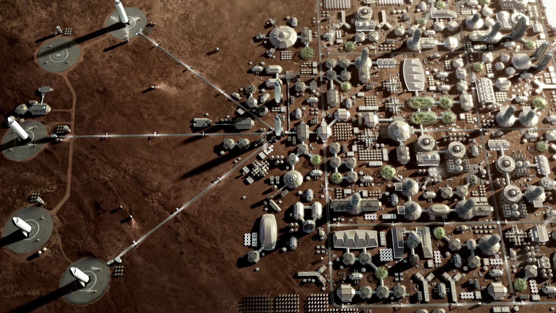 SpaceX plans for a Martian colony