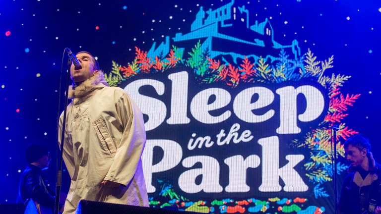 Liam Gallagher Sleep in the Park