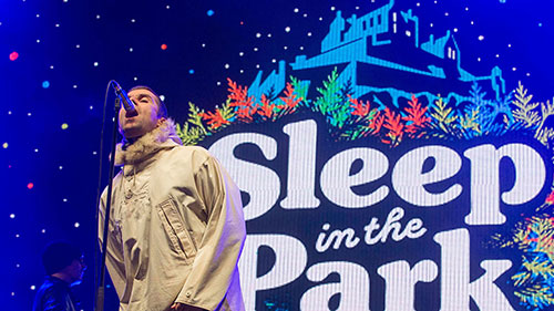 Liam Gallagher Sleep in the Park