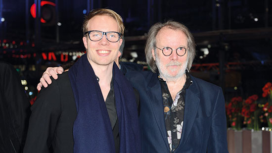 Benny Andersson and his son Ludvig in 2014