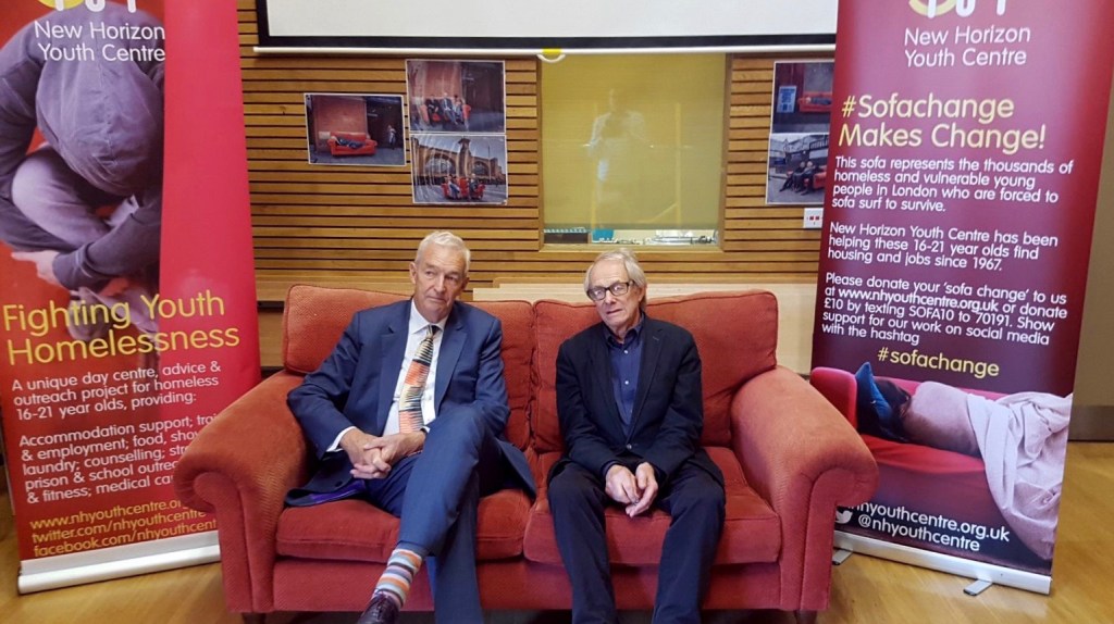 Ken Loach visits New Horizon Youth Centre