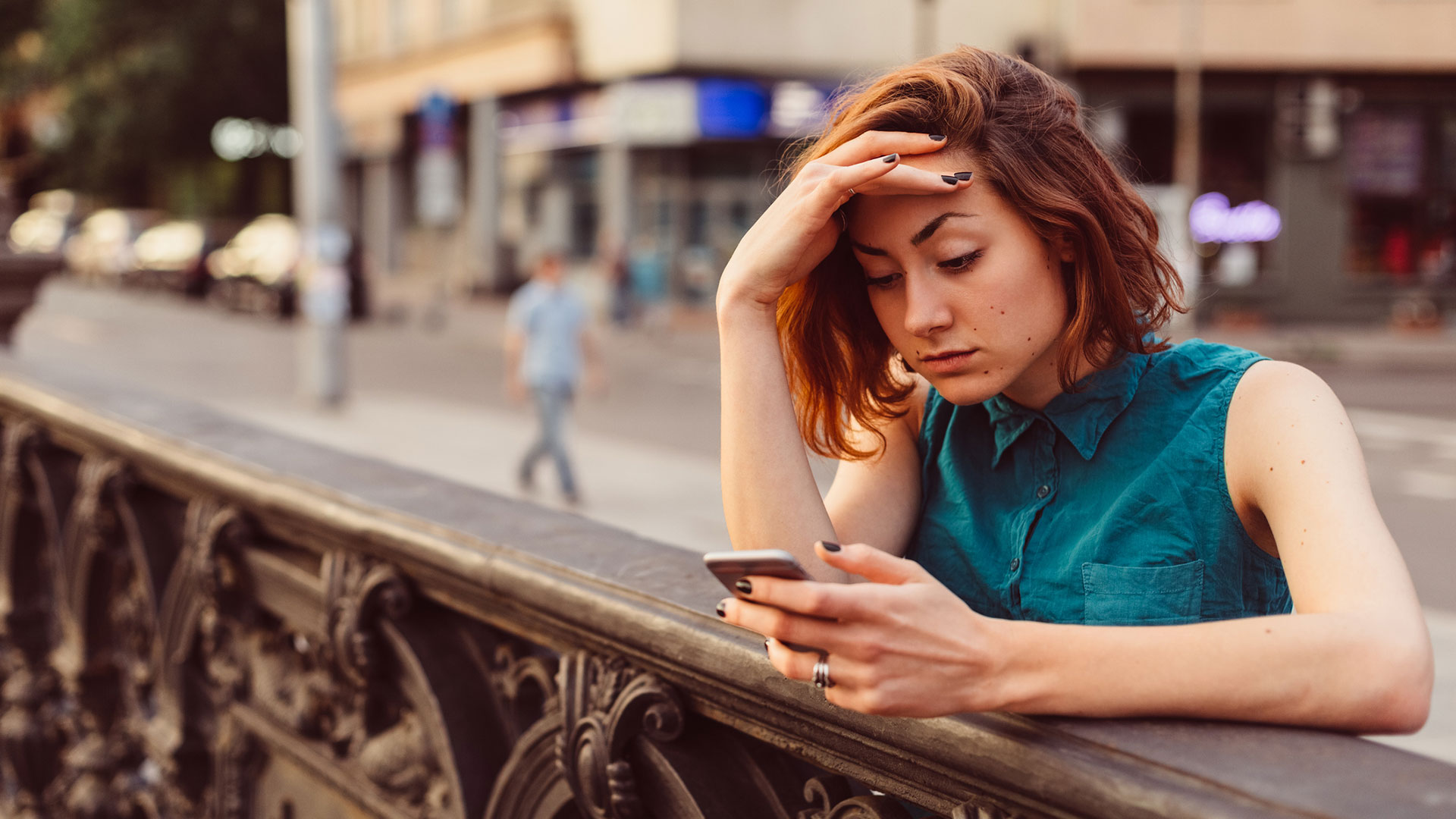 Woman using mobile phone