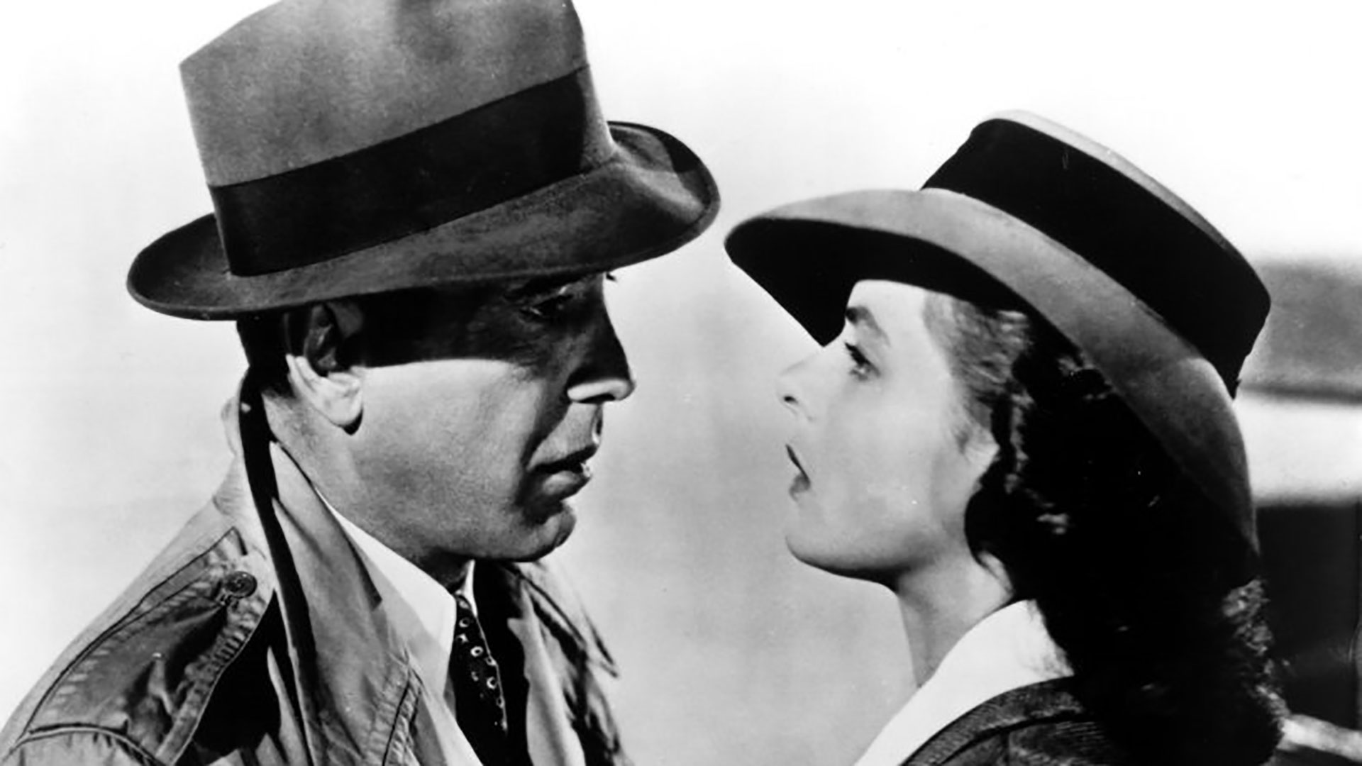 Humphrey Bogart and Ingrid Bergman in Casablanca