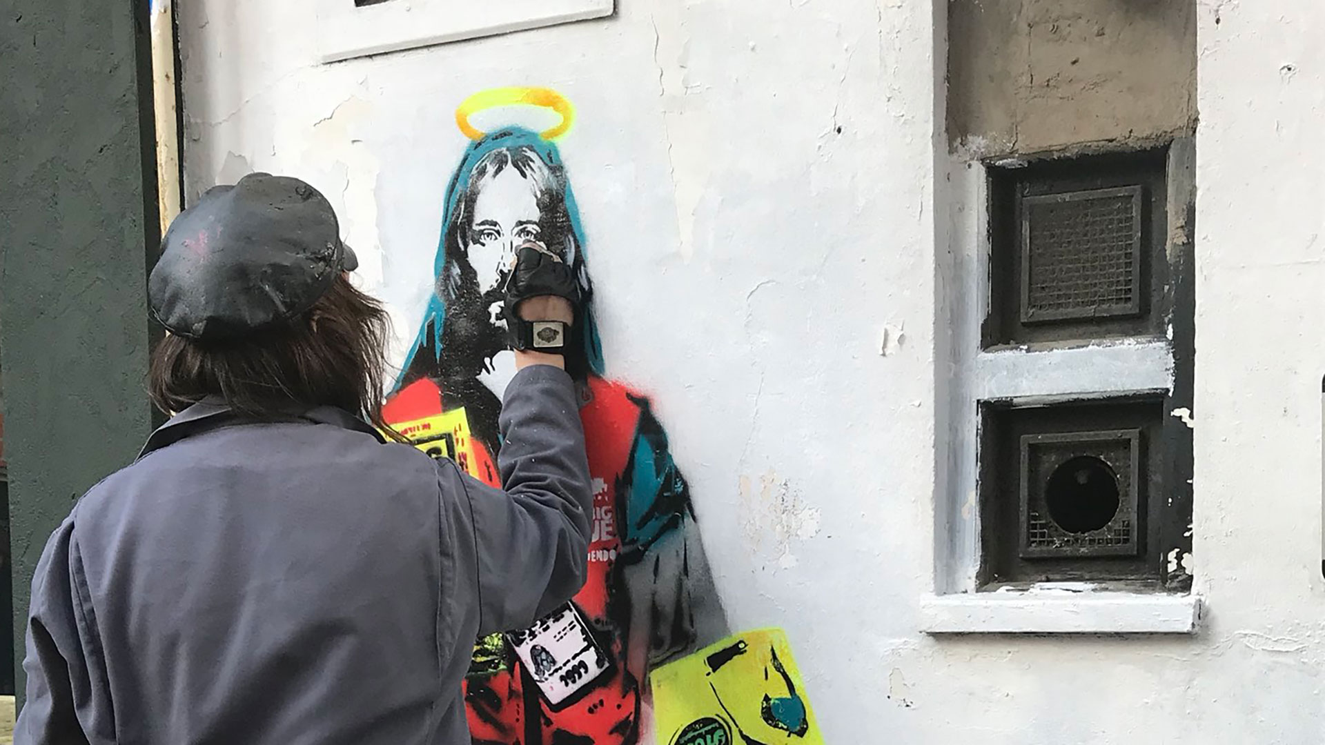 Jesus Christ street art London