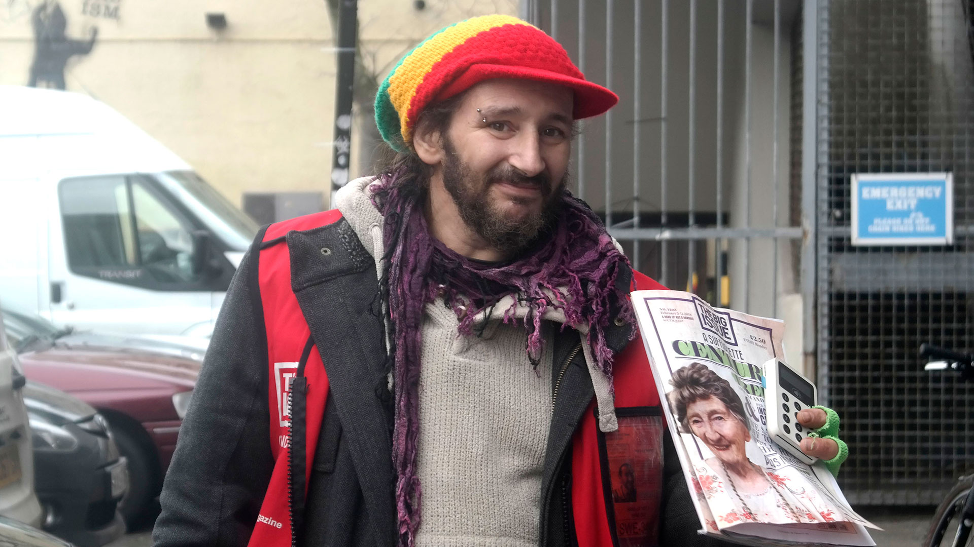 Big Issue vendor Robin Fabian