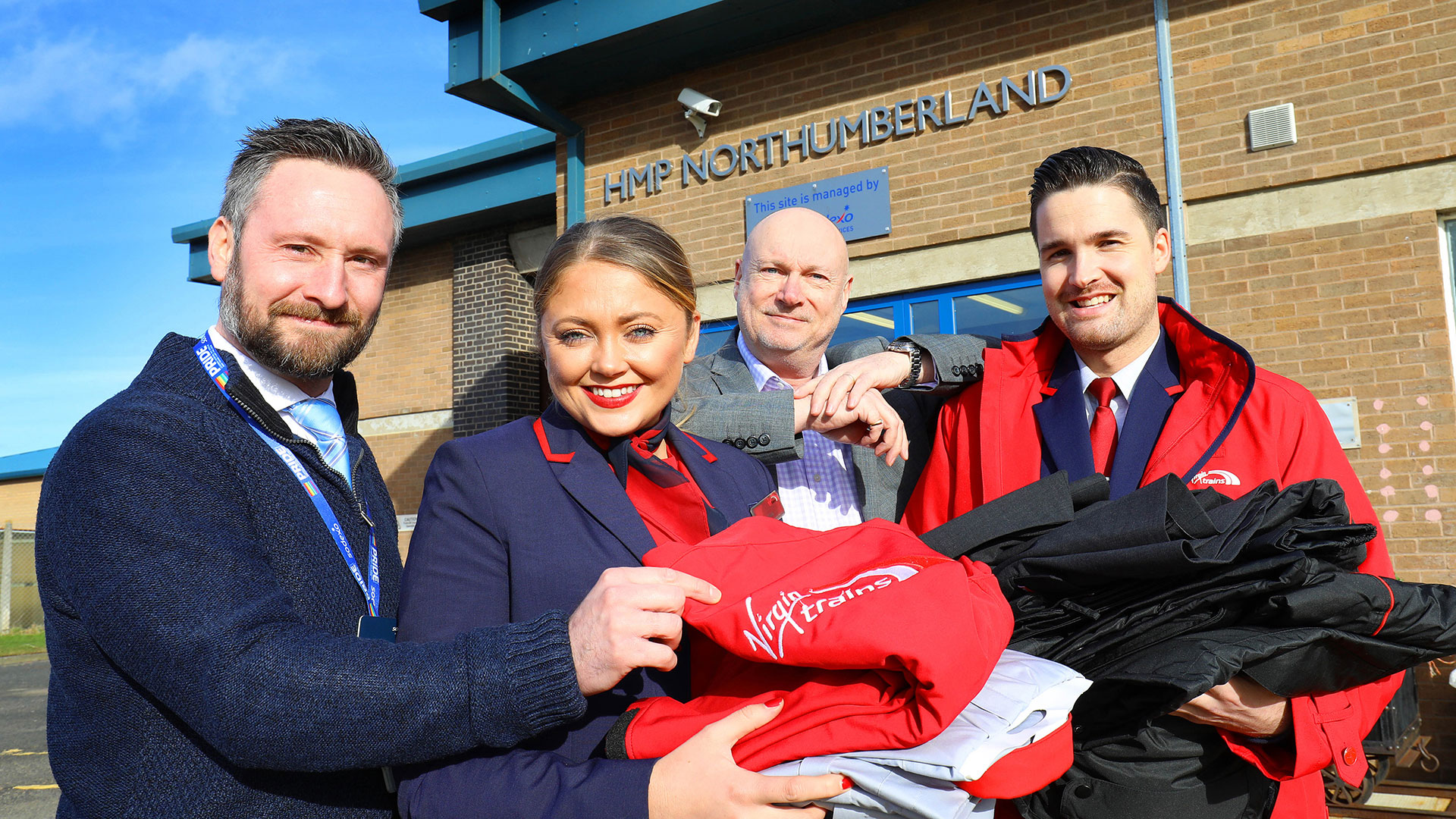 Virgin trains donate uniforms to help homeless