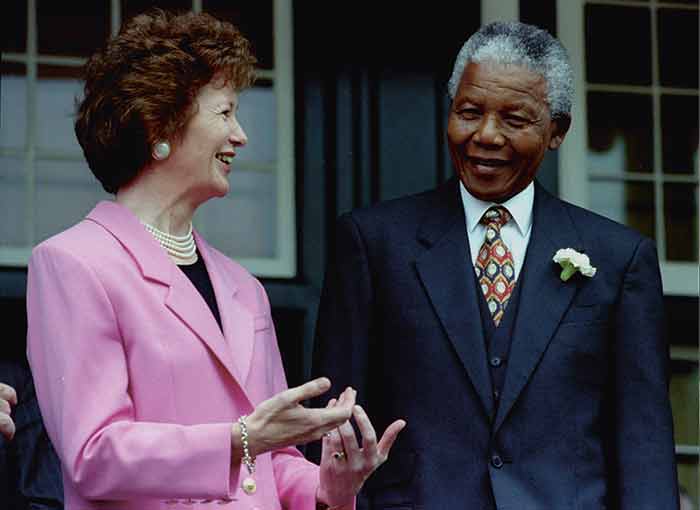 Mary Robinson and Nelson Mandela