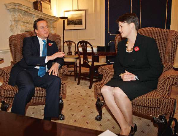 Ruth Davidson and David Cameron