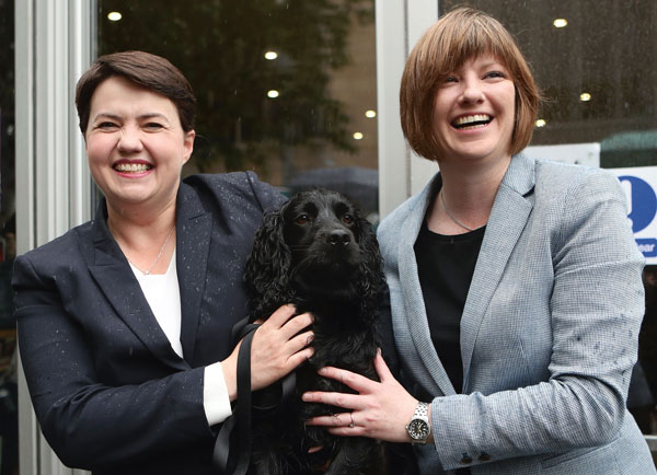 Ruth Davidson and partner Jen Wilson