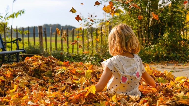 Child playing outside