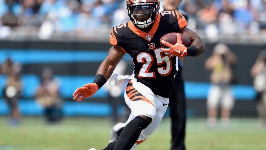 Giovani Bernard in action for Cincinnati Bengals