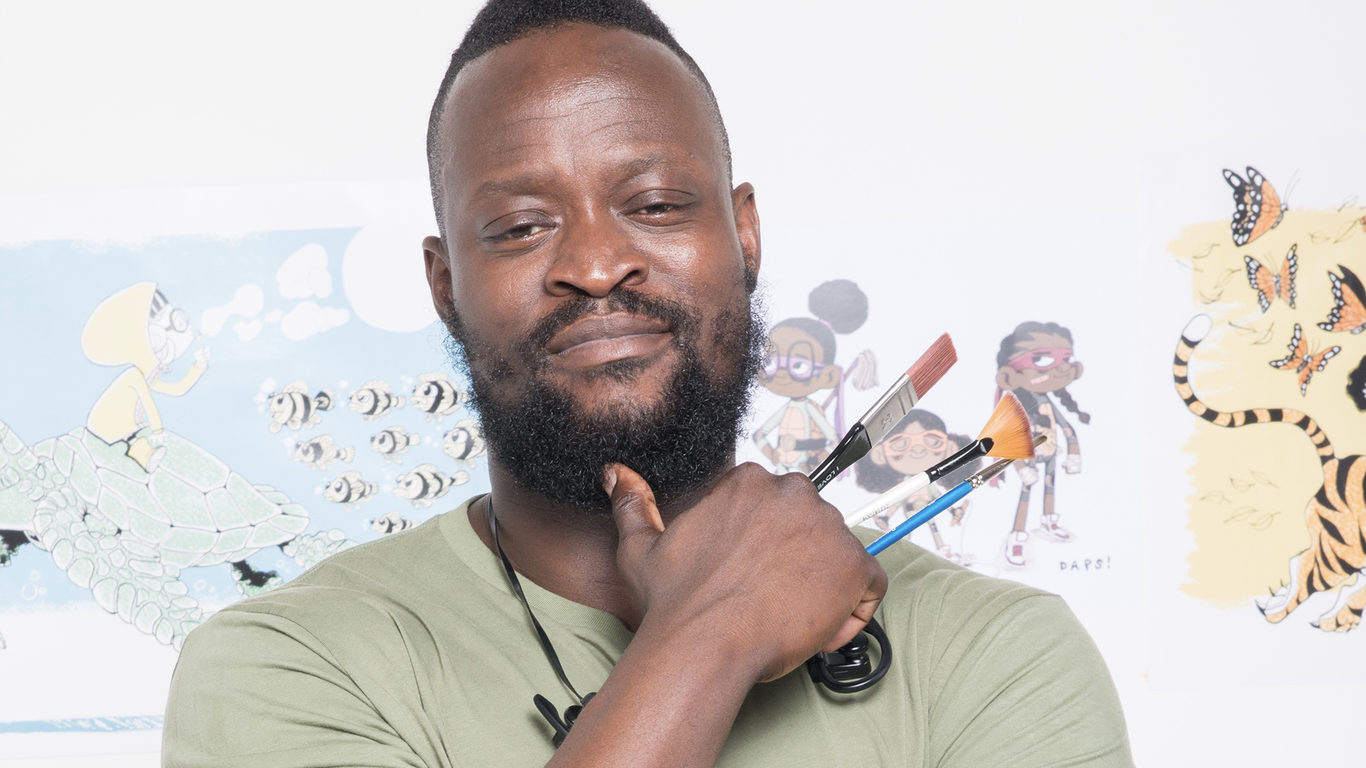 Children's illustrator Dapo Adeola