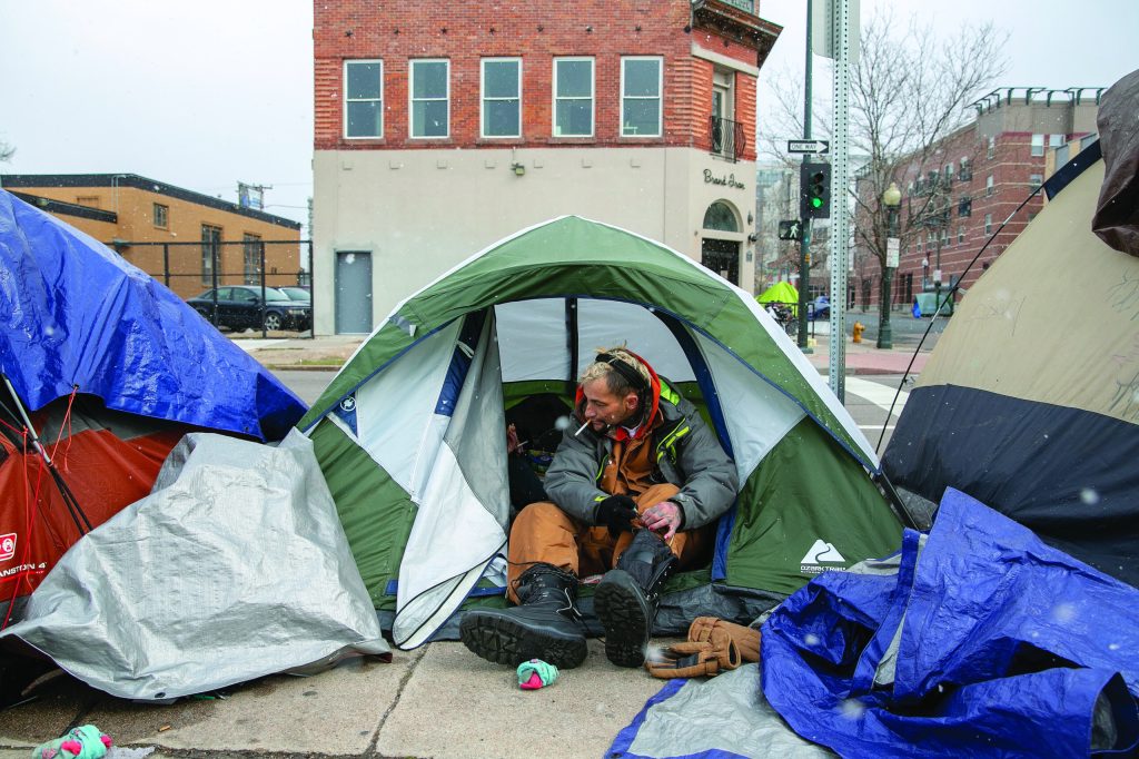 Spray on the streets of Denver's homeless 'city within a city'