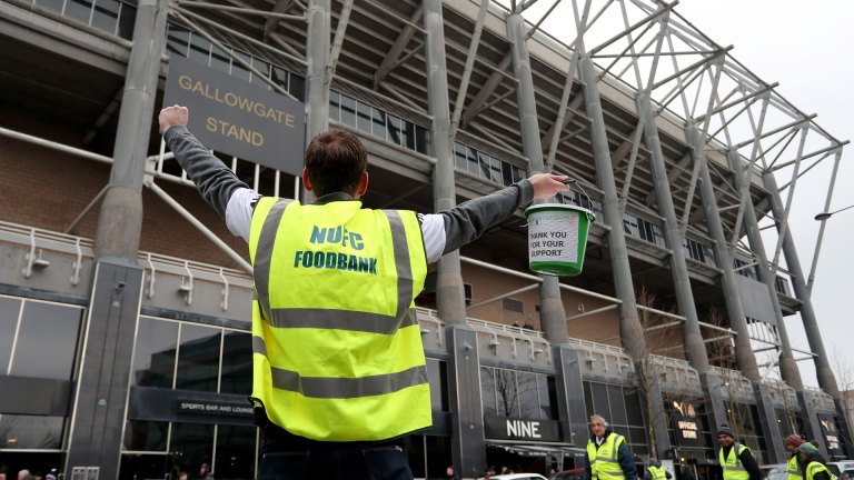 NUFC Fans Foodbank PA Images Richard Sellars