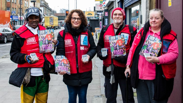 Big Issue vendors