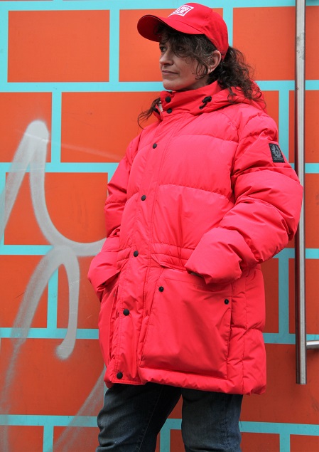 London Bridge Big Issue vendor Sharon pictured by fellow vendor Carlos Gonzalez Perez