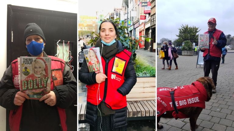 Big Issue vendors back on their pitches in England