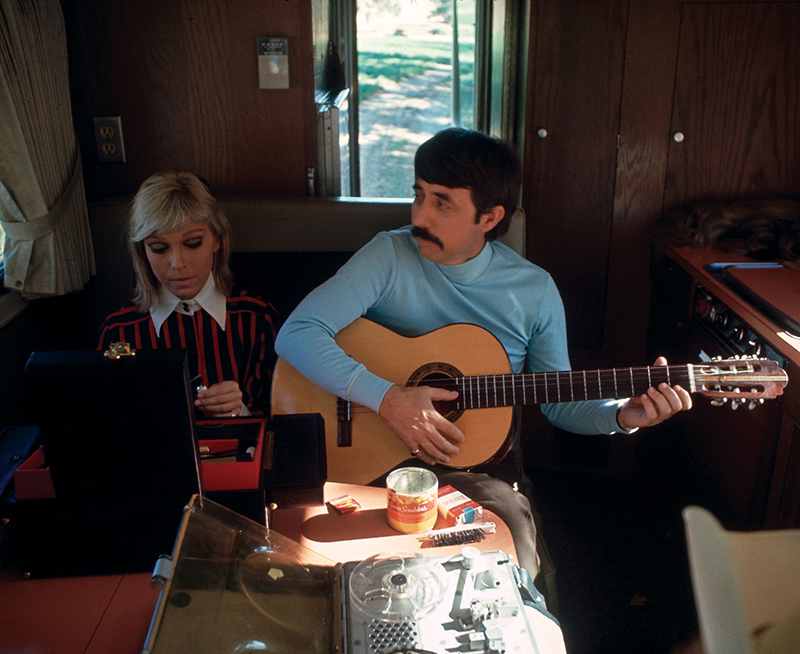 Nancy Sinatra musical partner Lee Hazlewood, with whom she collaborated on her biggest songs. Photo: PAUL FERRARA / BOOTS ENTERPRISES INC