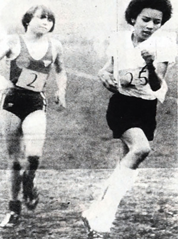 1983: Dame Kelly Holme's first big athletics triumph – winning the English Schools 1500 metres