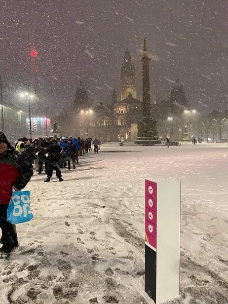 Glasgow soup kitchen queue