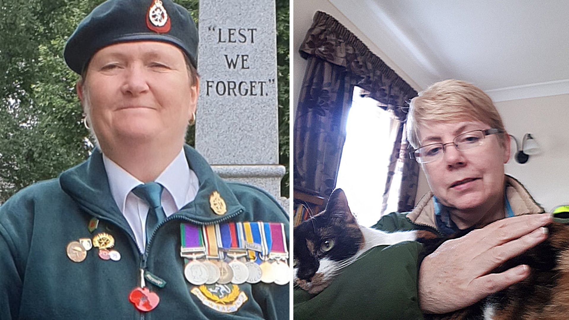 Veterans Cheryl Jones (left) and Adele Gerrard (right) have been locked out of support.