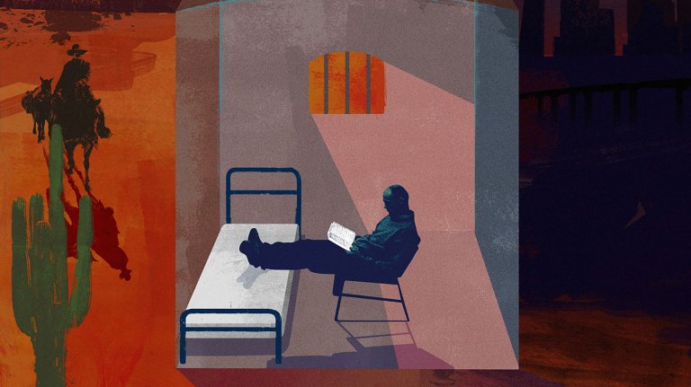 illustration - books behind bars: reading in prison