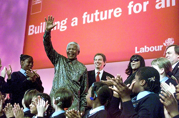 2000: Gabrielle with Nelson Mandela, Tony Blair and that guy they called Two Jags. Credit: Simon Dack Archive / Alamy Stock Photo