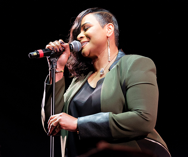 2019: Gabrielle performing at Weyfest Festival in Surrey. Credit: MusicLive / Alamy Stock Photo